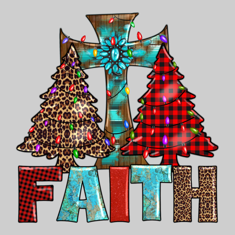 Cross And Christmas Trees Premium Tee by AdoDesignShop | Teevron
