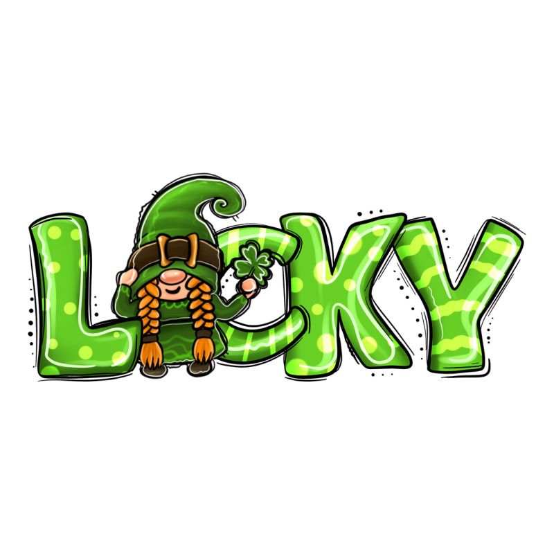 St Patricks Day Lucky Gnome Ladies Tee by Jasminsmagicworld | Teevron