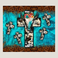 Bull Skull Cross Tumbler Heavy Core Tee | Teevron