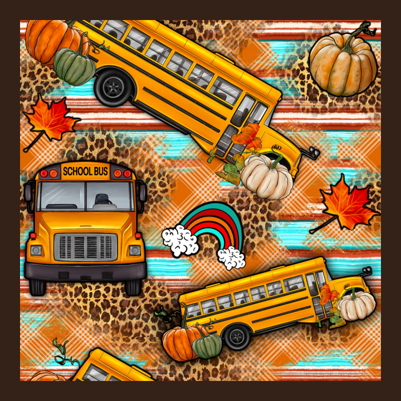 Fall School Bus Seamless Pattern Heavy Core Tee by BundleAndBundleShop | Teevron