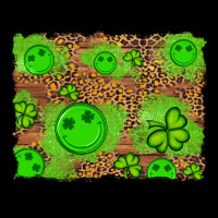Shamrock Glitter Leopard And Wood Background Premium Tee | Teevron