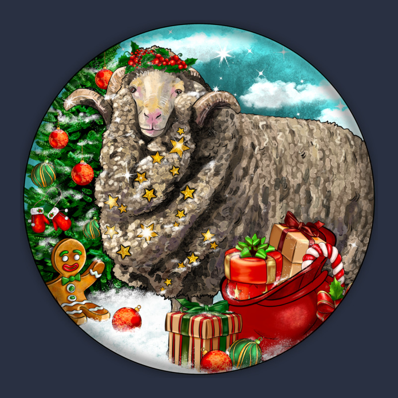 Christmas Merino Wool Sheep Heavyweight Sweatshirt by LillyAllenDesigns | Teevron
