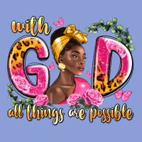 With God All Things Are Possible Black Woman Long Sleeve Tee | Teevron