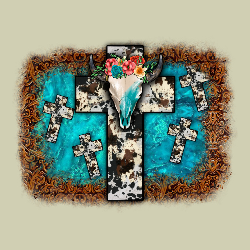Bull Skull Cross Backgraund Heavy Core Tee by JahusDesignShop | Teevron