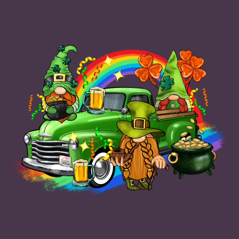 St. Patrick's Day Truck With Gnomies Heavyweight Hoodie by CowGirlArtShop | Teevron