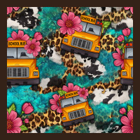 Western School Bus Seamless Pattern Heavy Core Tee | Teevron
