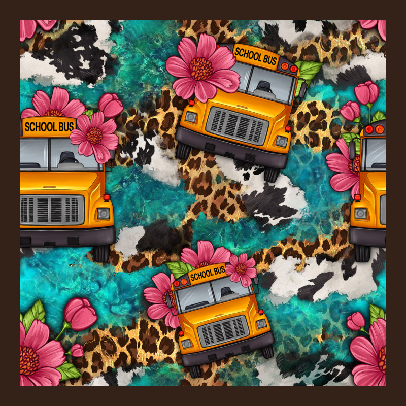 Western School Bus Seamless Pattern Heavy Core Tee by BundleAndBundleShop | Teevron