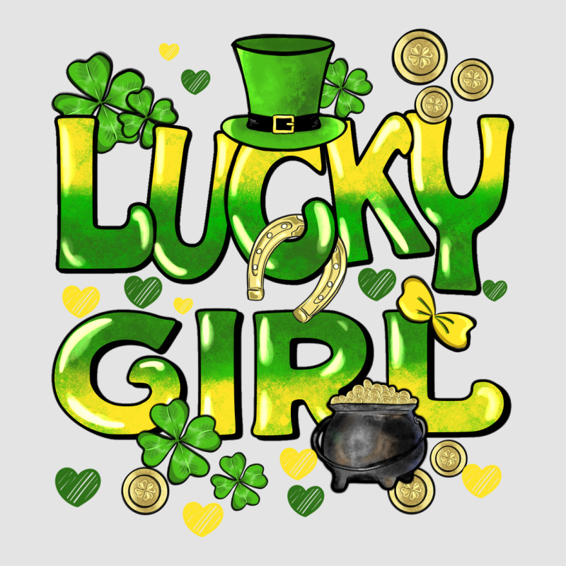 Lucky Girl St. Patricks Day Premium Sweatshirt by HowdyJamesFarm | Teevron
