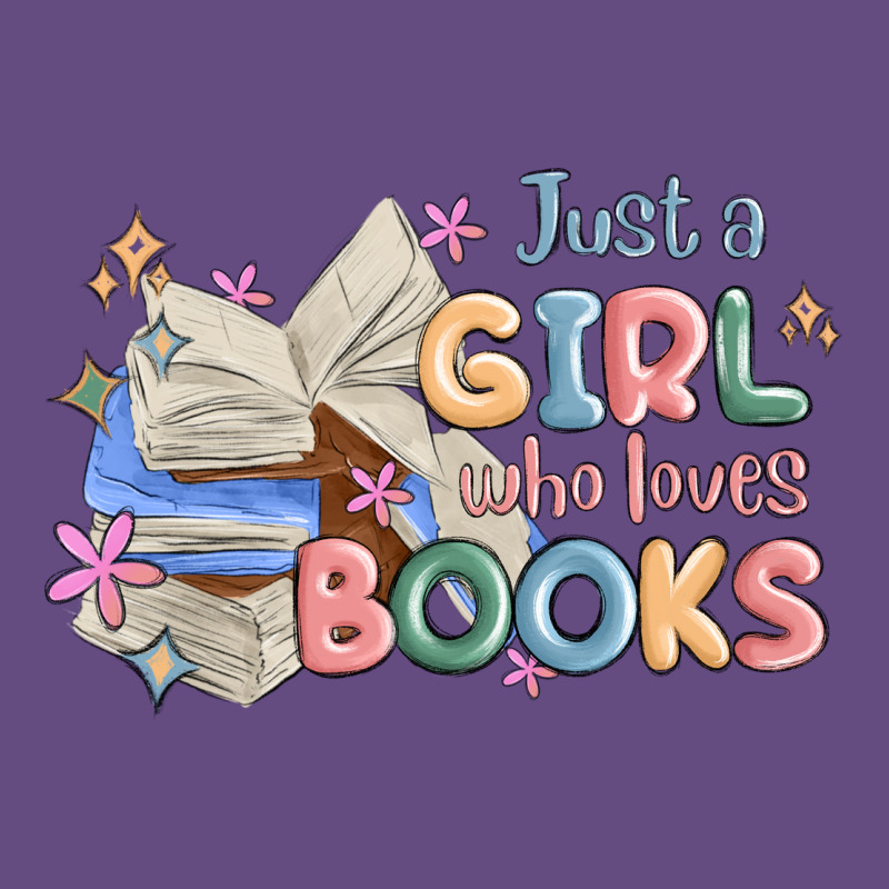 Just A Girl Who Loves Books Vintage Hoodie by MaliasSmallBusiness | Teevron