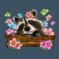 Raccoon With Flowers Urban Heavy Tee | Teevron
