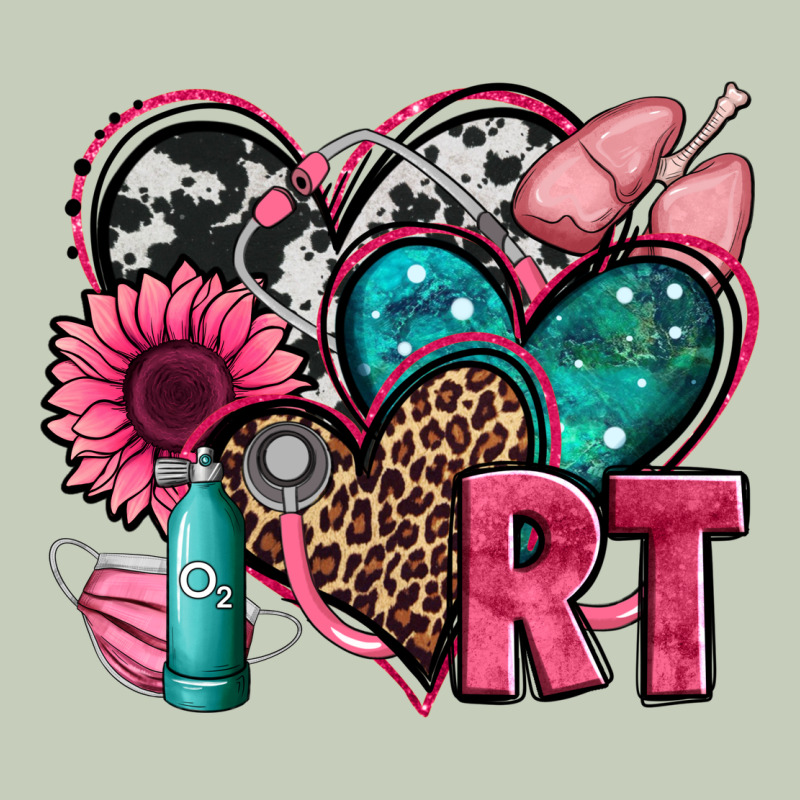 Rt Respiratory Therapist Hearts Ladies Tee by Jasminsmagicworld | Teevron