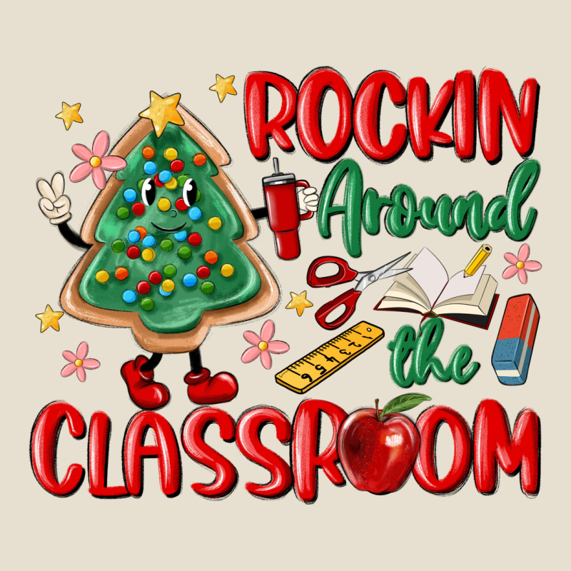 Rockin Around The Clasroom Teacher Urban Heavy Tee by MaliasSmallBusiness | Teevron