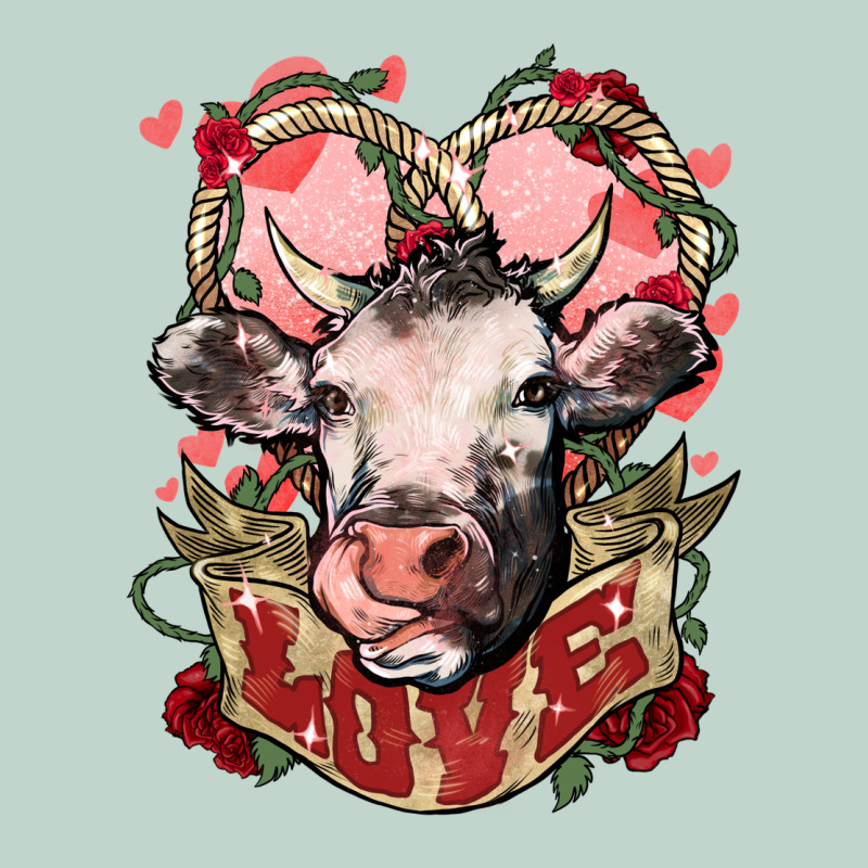 Cow Valentine's Day Love Zipper Hoodie by HowdyJamesFarm | Teevron