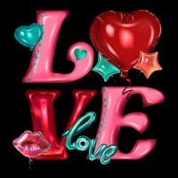 Love With Balloons Ladies Tee | Teevron