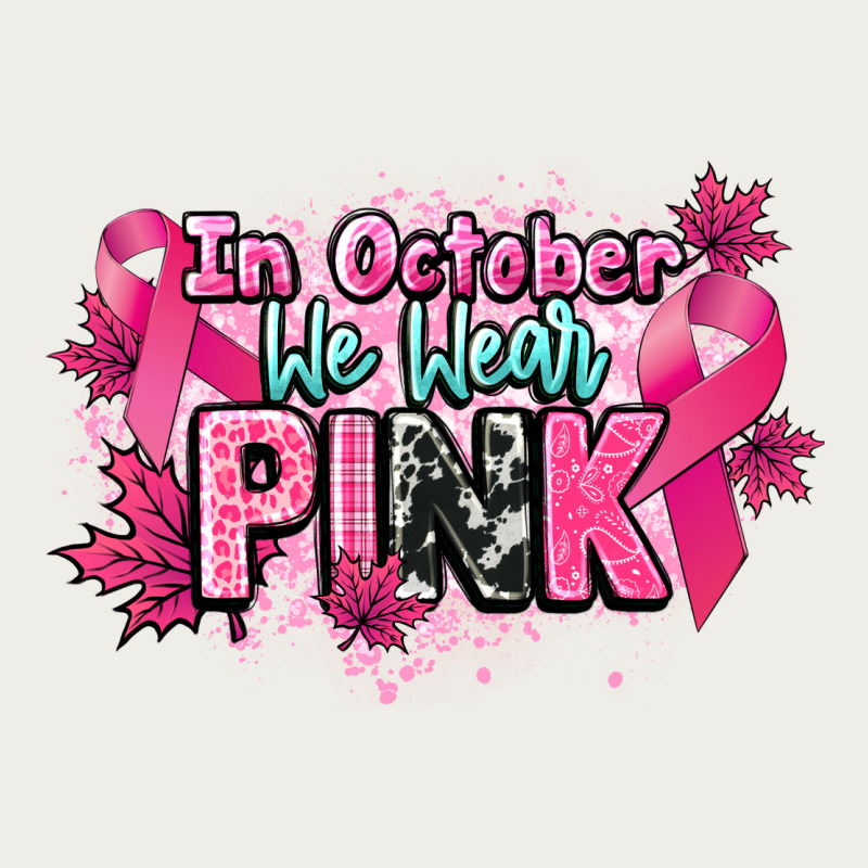 In October We Wear Pink Cancer Awareness Zipper Hoodie by HowdyJamesFarm | Teevron
