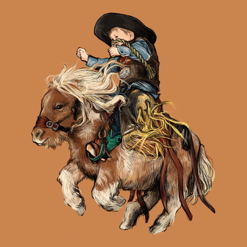 Midilli Little Cowboy Kid Rodeo Heavyweight Hoodie by HowdyJamesFarm | Teevron