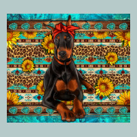 Doberman With Western Background Heavy Core Tee | Teevron