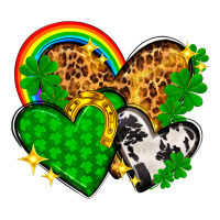 St. Patrick's Day hearts with leopard | Teevron