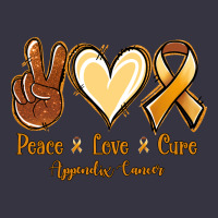 Peace Love Cure Appendix Cancer Vintage Hoodie | Teevron