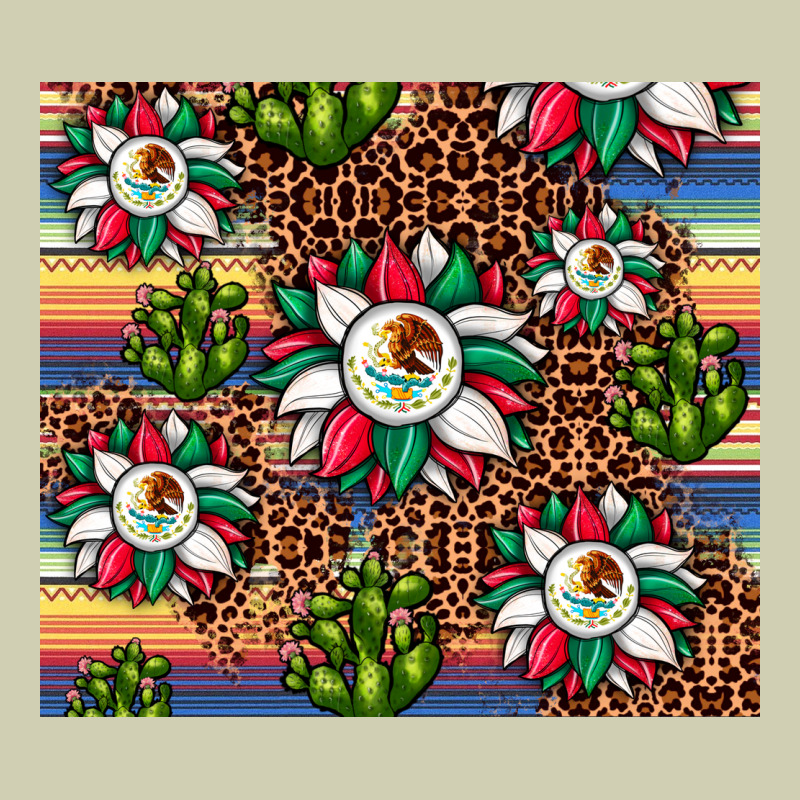 Sunflower Mexican Flag Tumbler Heavy Core Tee by JahusDesignShop | Teevron