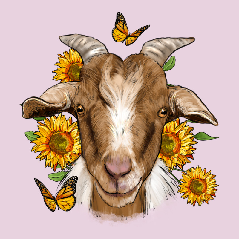 Sunflower Goat Ladies Tee by Jasminsmagicworld | Teevron