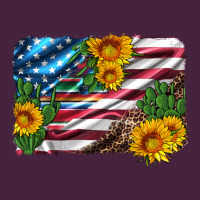 Usa Flag And Sunflower Serape Leopard And Cactus Premium Tee | Teevron