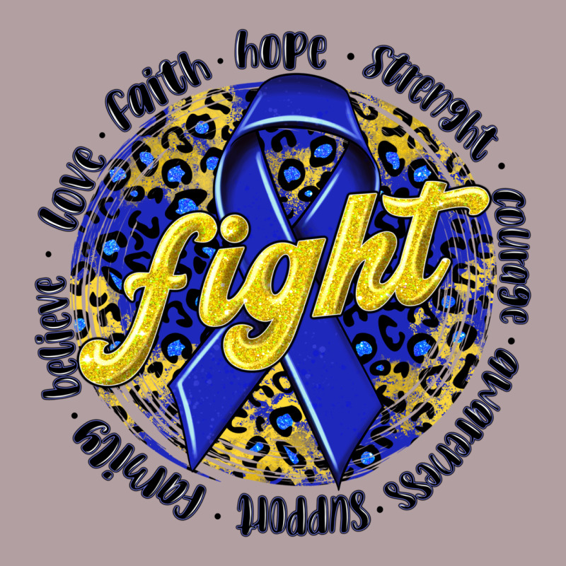 Fight Colorectal Cancer Vintage Hoodie by NancyCooperArtShop | Teevron