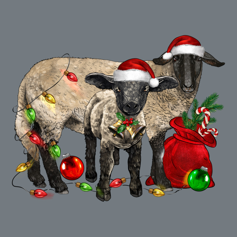 Christmas Suffolk Sheep And Baby Suffolk Sheep Heavyweight Sweatshirt by LillyAllenDesigns | Teevron