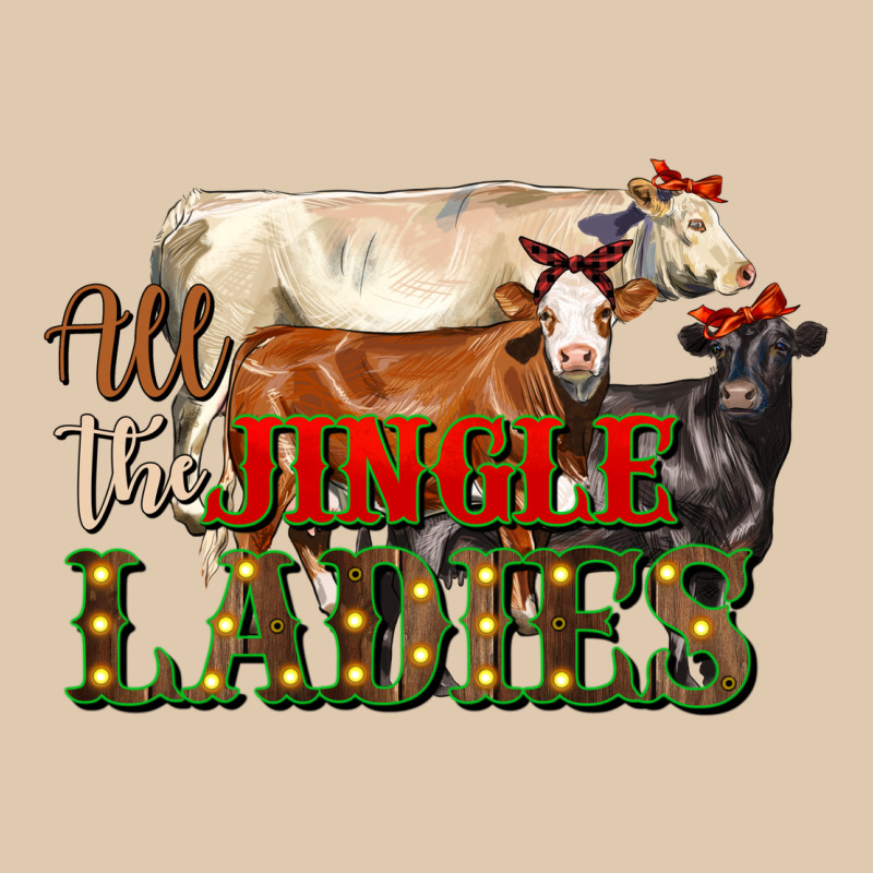 All The Jingle Ladies Christmas Cows Heavyweight Sweatshirt by LillyAllenDesigns | Teevron