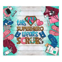 this superhero wears scrubs tumbler | Teevron