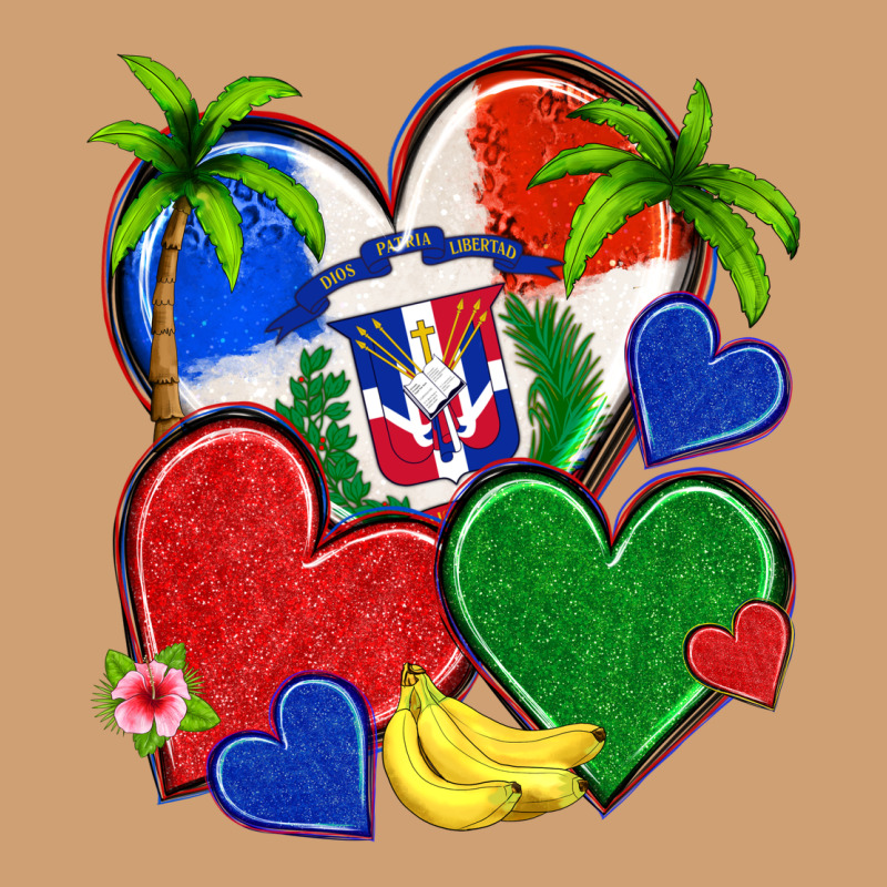 Dominican Repuclic Hearts Vintage Tee by NancyCooperArtShop | Teevron