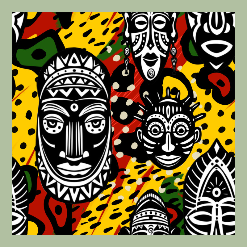 African Masks Colorful Seamless Pattern Urban Hoodie by BundleAndBundleShop | Teevron