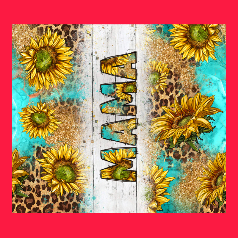 Western Mother's Day Mama With Turquoise And Sunflowers And Leopard Tu Zipper Hoodie by TumblerDesignByShophia | Teevron