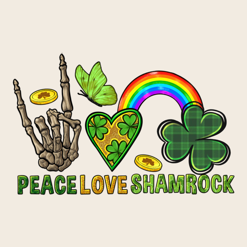 Peace Love Shamrock  St. Patrick's Day Premium Sweatshirt by CowGirlArtShop | Teevron