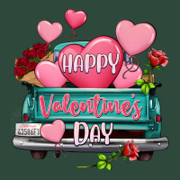 Happy Valentine's Day Turquoise Truck Zipper Hoodie | Teevron