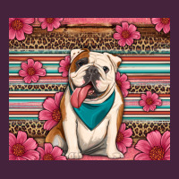 British Bulldog Floral Serape Tumbler Premium Tee | Teevron