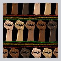 Melanin Rised Fist Seamless Pattern Urban Hoodie | Teevron