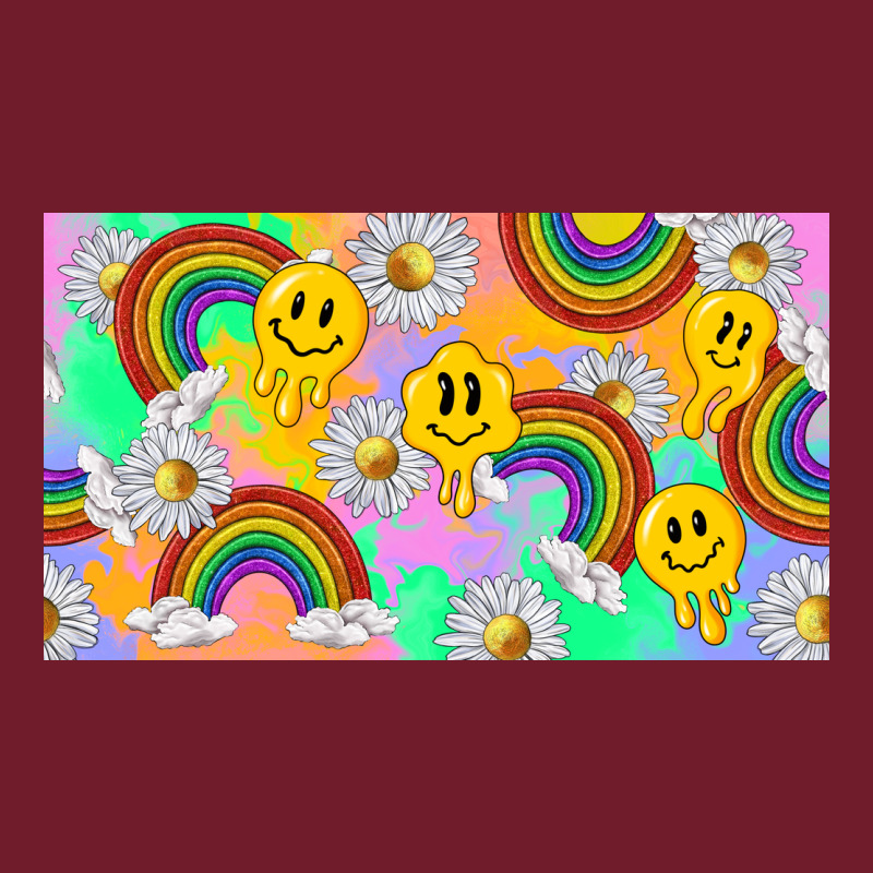 Smile Faces And Rainbow And Daisys Zipper Hoodie by TumblerDesignByShophia | Teevron