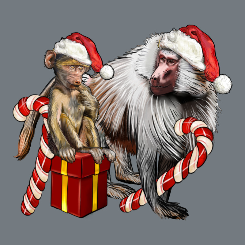 Christmas Baboon Baby And Mama Heavyweight Sweatshirt by LillyAllenDesigns | Teevron