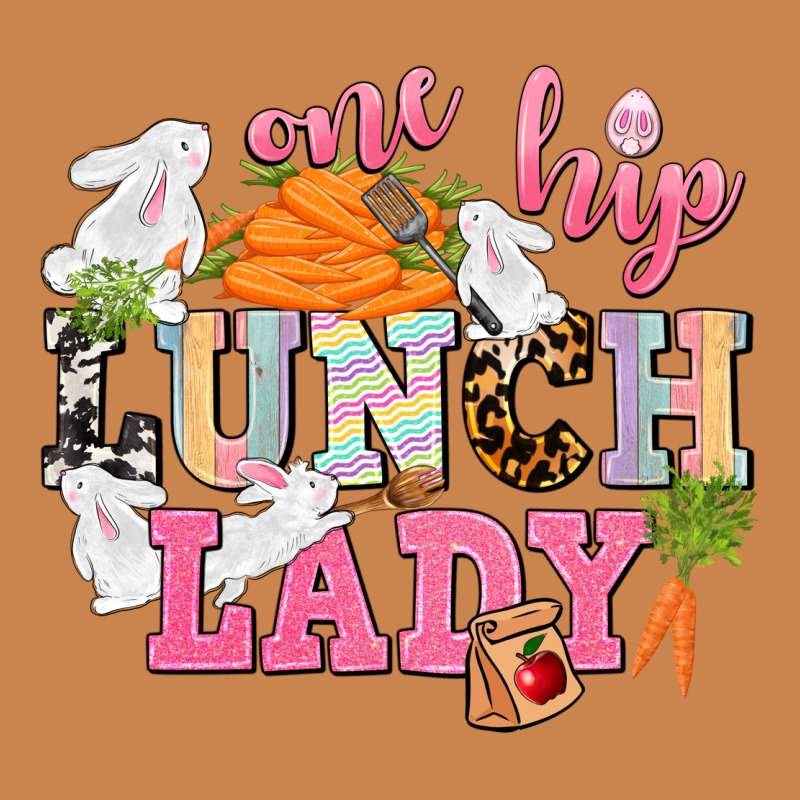 One Hip Lunch Lady Easter Day Heavyweight Hoodie by CowGirlArtShop | Teevron