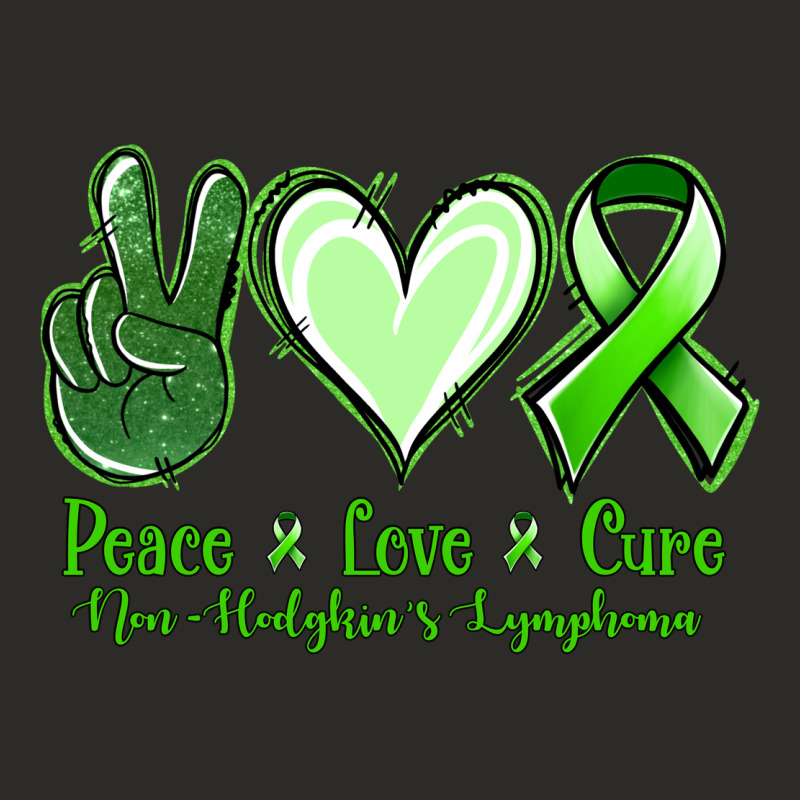 Peace Love Cure Non Hodgkin's Lymphoma Heavy Core Tee by Jasminsmagicworld | Teevron