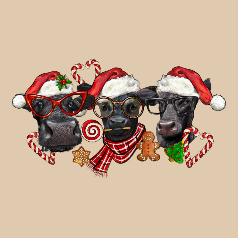 Christmas Black Angus Cows Heavyweight Sweatshirt by LillyAllenDesigns | Teevron