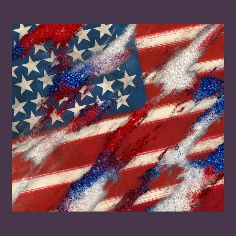 American Flag Glitter 4th Of July Heavyweight Hoodie by CowGirlArtShop | Teevron