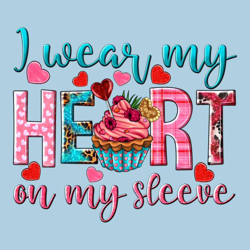 I Wear My Heart On My Sleeve Valentine's Day Premium Hoodie by HowdyJamesFarm | Teevron