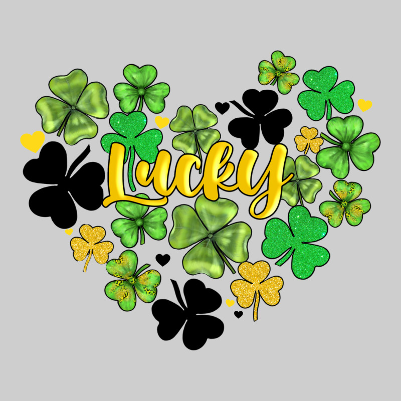 Lucky Heart Shaped Clover Premium Tee by AdoDesignShop | Teevron