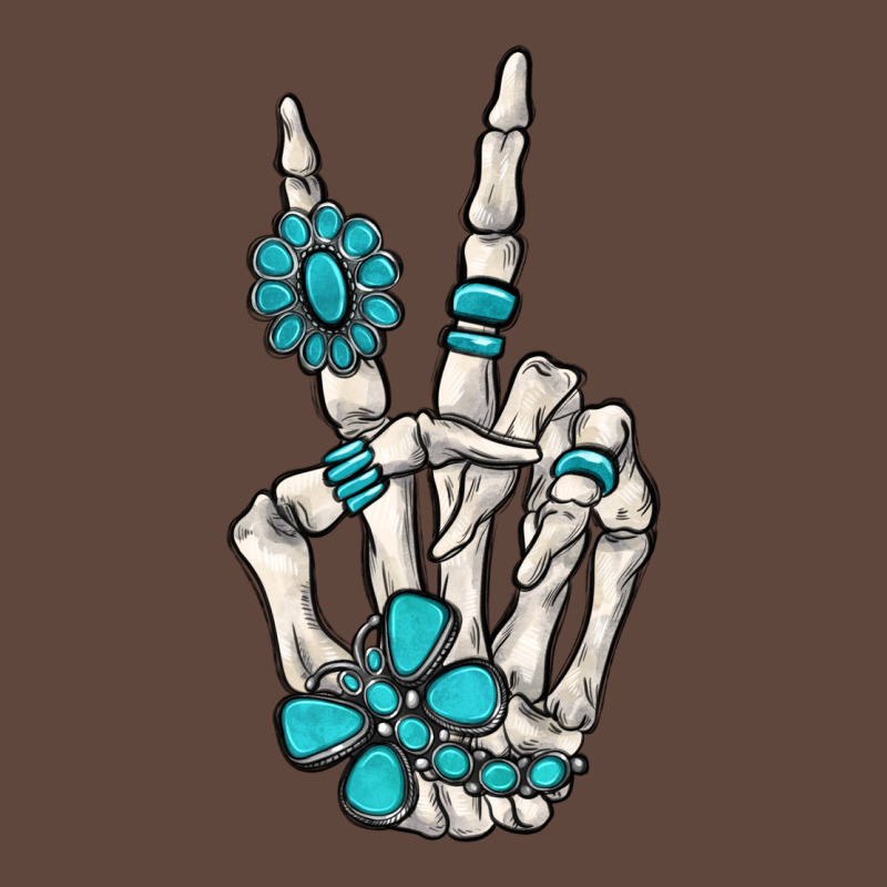 Turquoise Gemstone Skeleton Hand Classic Tee by MaliasSmallBusiness | Teevron