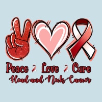Peace Love Cure Head And Neck Cancer Ladies Tee | Teevron