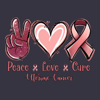 Peace Love Cure Uterine Cancer Vintage Hoodie | Teevron