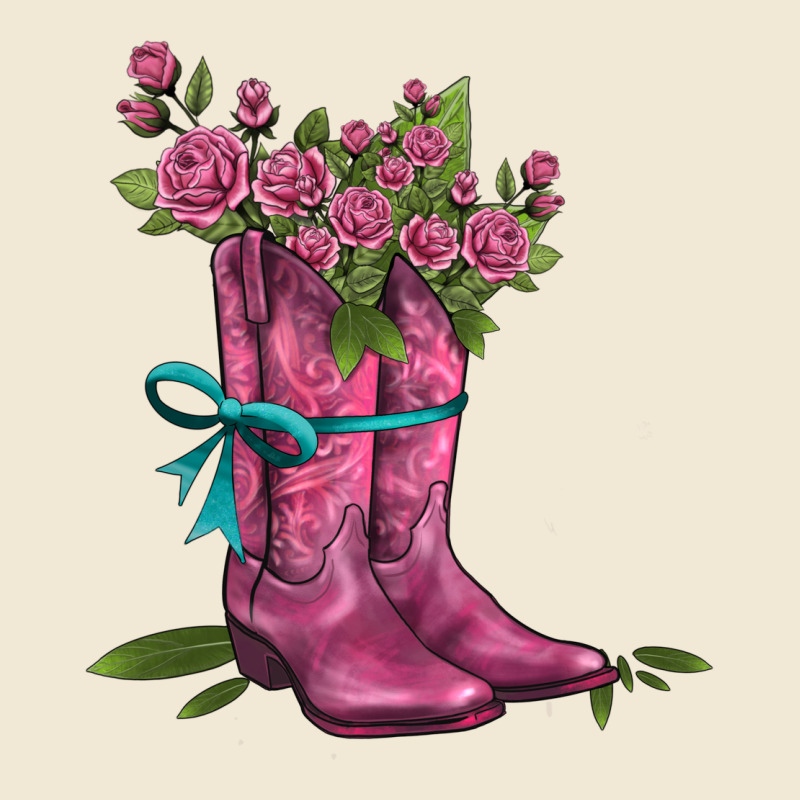Valentines Day Western Boots And Roses Premium Tee by AdoDesignShop | Teevron