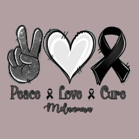 Peace Love Cure Melanoma Cancer Vintage Hoodie | Teevron